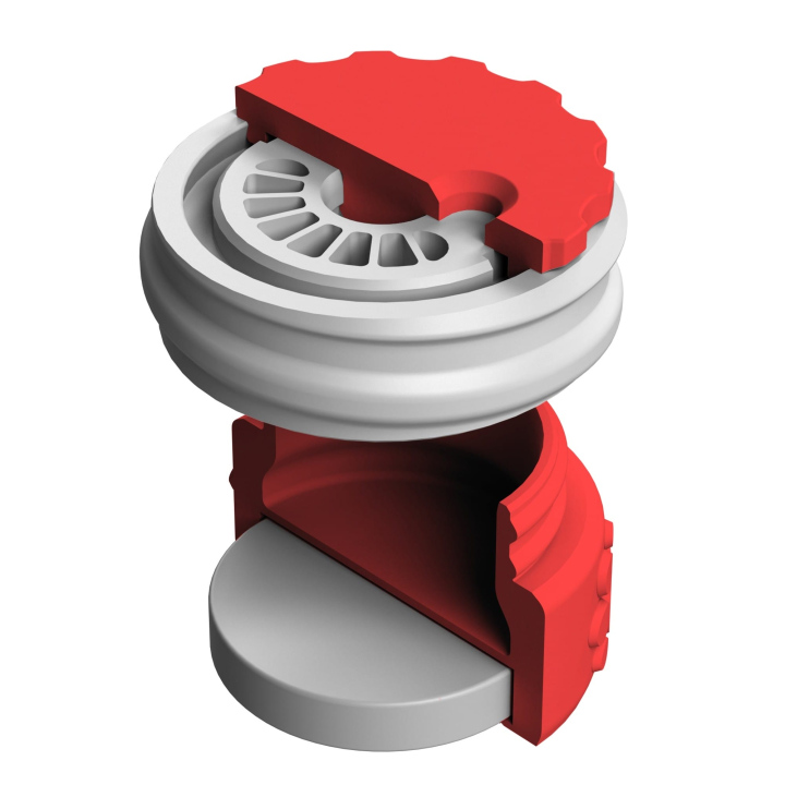 Pojemnik do scent work z wbudowanym silnym magnesem neodymowym i z regulacją otworów