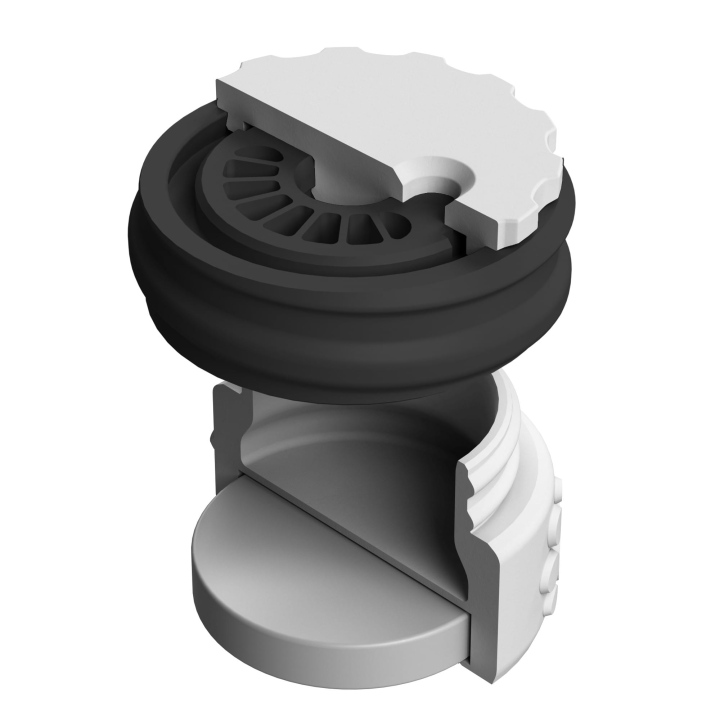 Pojemnik do scent work z wbudowanym silnym magnesem neodymowym i z regulacją otworów