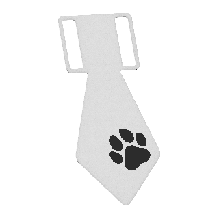 Krawat z łapką per cane