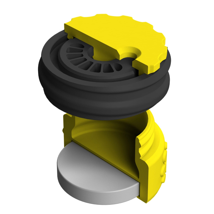 Pojemnik do scent work z wbudowanym silnym magnesem neodymowym i z regulacją otworów