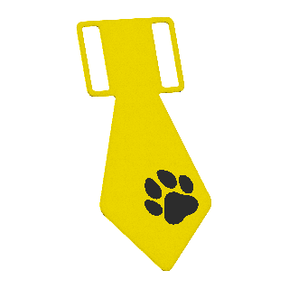 Krawat z łapką för hund