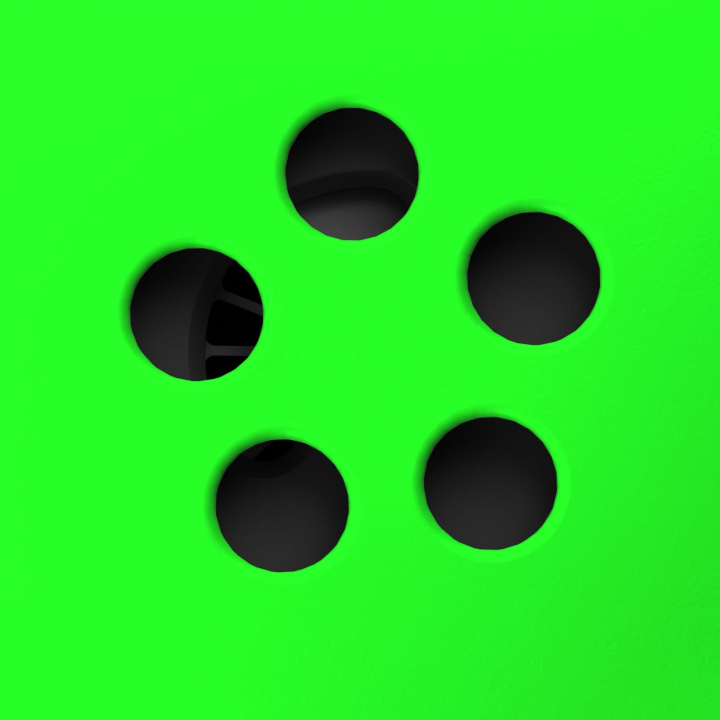 Otwory przez które wydobywa się stożek zapachowy