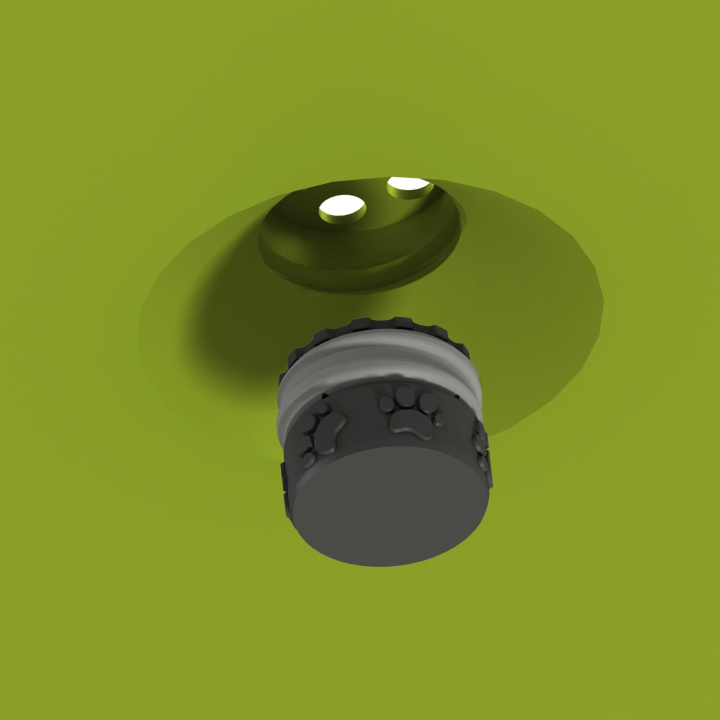 Gniazdo na puszkę zapachową w dysku węchowym Fluo Dog