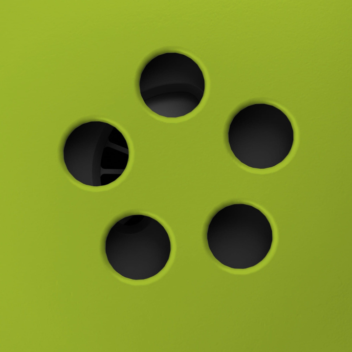 Otwory przez które wydobywa się stożek zapachowy