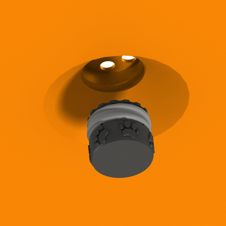 Gniazdo na puszkę zapachową w dysku węchowym Fluo Dog