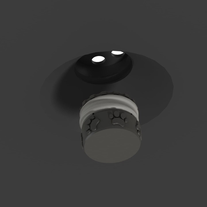 Gniazdo na puszkę zapachową w dysku węchowym Fluo Dog