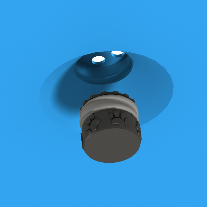 Gniazdo na puszkę zapachową w dysku węchowym Fluo Dog