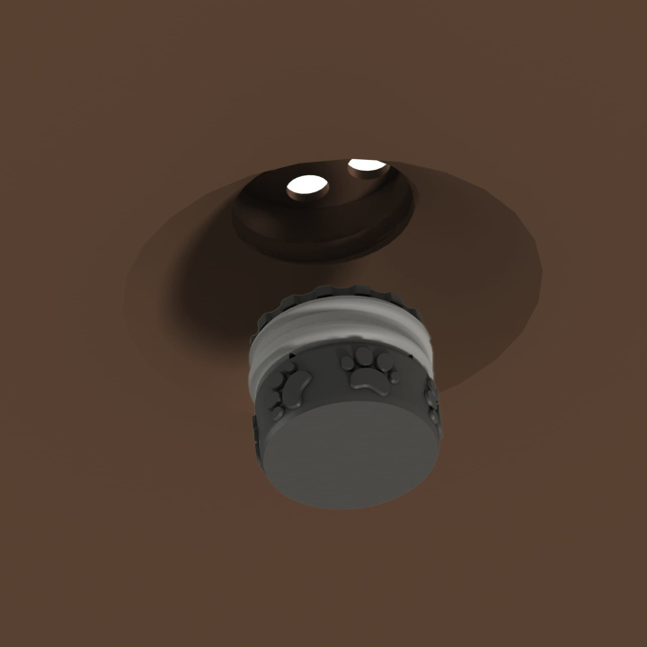 Gniazdo na puszkę zapachową w dysku węchowym Fluo Dog