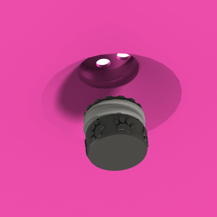 Gniazdo na puszkę zapachową w dysku węchowym Fluo Dog