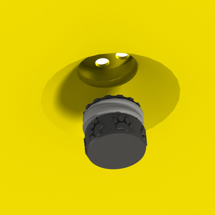 Gniazdo na puszkę zapachową w dysku węchowym Fluo Dog