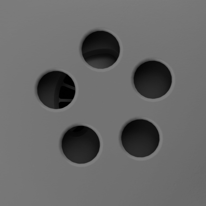 Otwory przez które wydobywa się stożek zapachowy