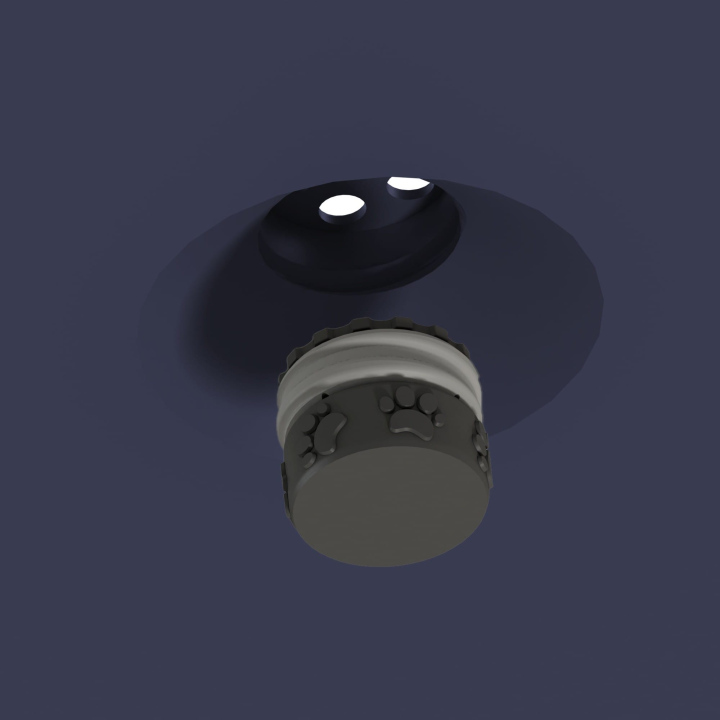 Gniazdo na puszkę zapachową w dysku węchowym Fluo Dog