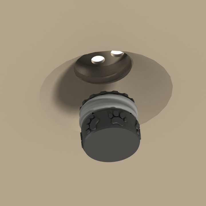 Gniazdo na puszkę zapachową w dysku węchowym Fluo Dog