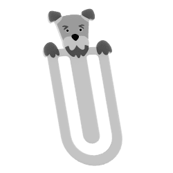 Grāmatu atzīme ar Airedale terjeru | Fluo Dog