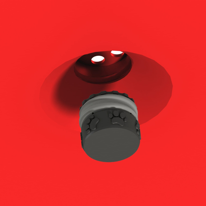 Gniazdo na puszkę zapachową w dysku węchowym Fluo Dog