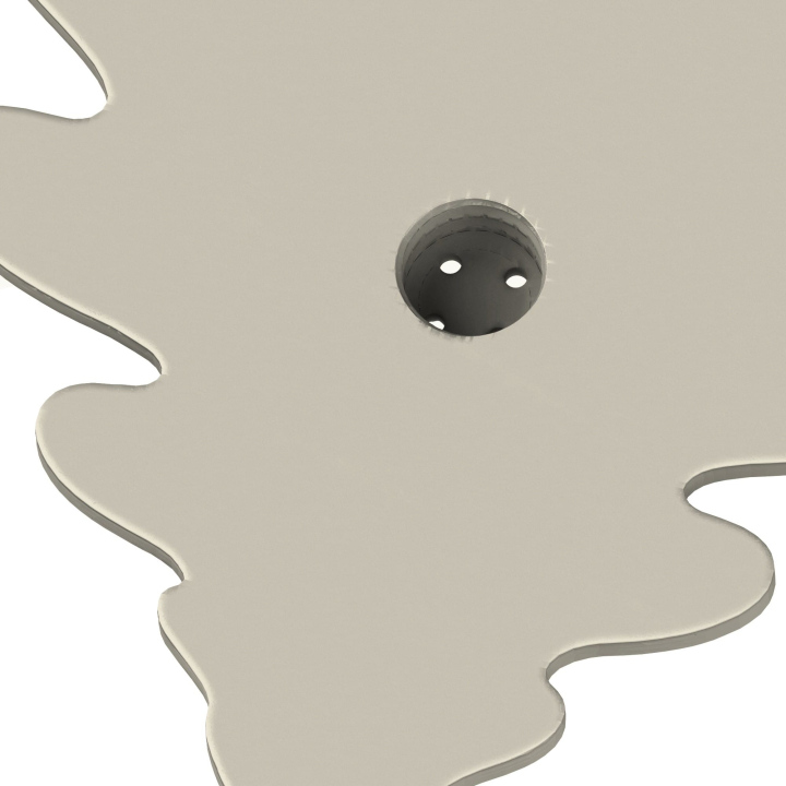 Gniazdo na puszki Fluonose Nano+ w atrapie liścia dębu