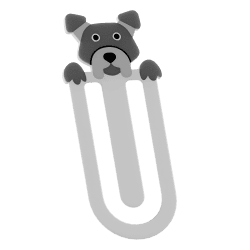 Bookmark with American Staffordshire Dog | Fluo Dog