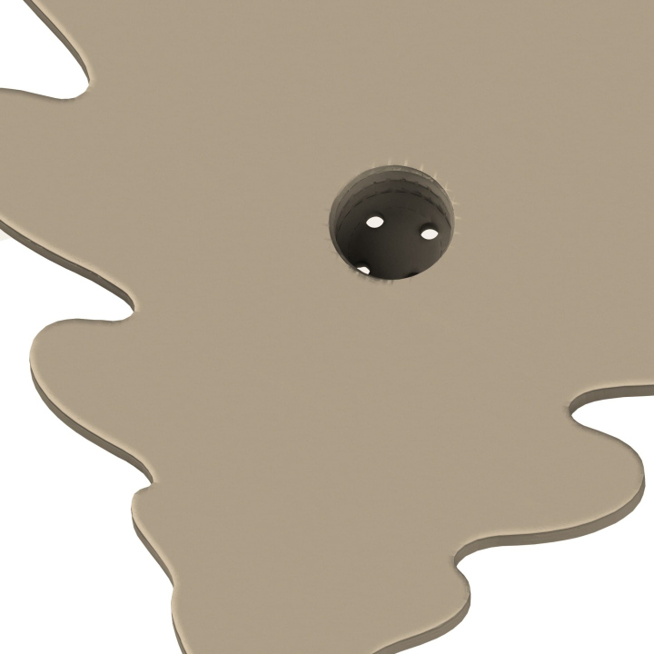 Gniazdo na puszki Fluonose Nano+ w atrapie liścia dębu