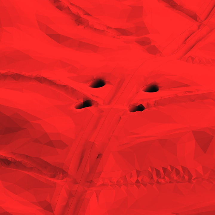 Otwory w atrapie liścia dębu