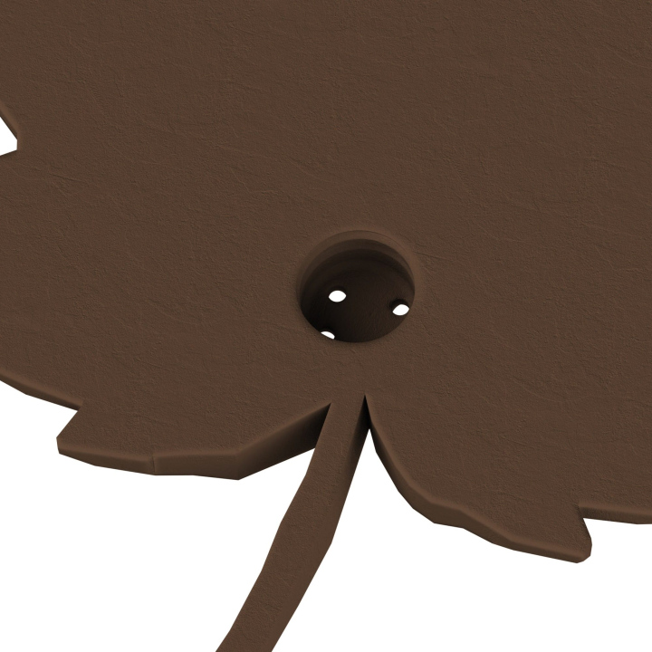 Gniazdo na puszki Fluonose Nano+ w atrapie liścia klonu