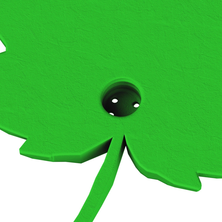 Gniazdo na puszki Fluonose Nano+ w atrapie liścia klonu