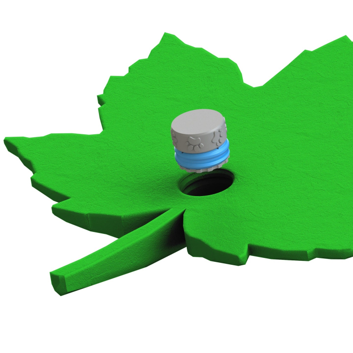 Mocowanie pudełka Fluonose Nano+ w zabawce węchowej Liść klonu