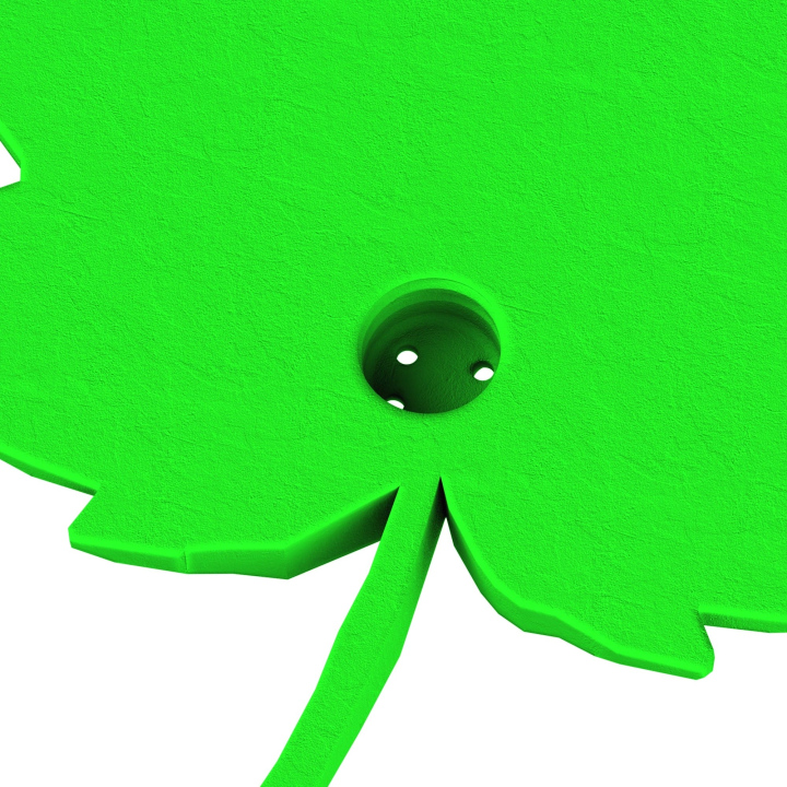 Gniazdo na puszki Fluonose Nano+ w atrapie liścia klonu