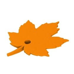 Ukrycie zapachu do treningóe nosework - atrapa klonowego liścia z gniazdem na puszki zapachowe