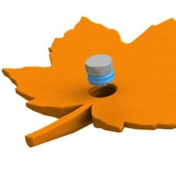 Mocowanie pudełka Fluonose Nano+ w zabawce węchowej Liść klonu