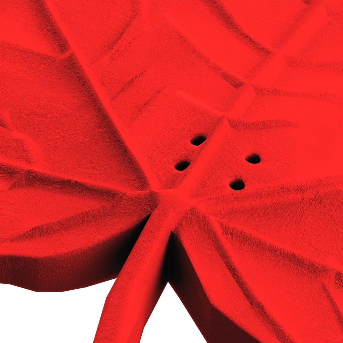 Otwory w atrapie liścia klonu