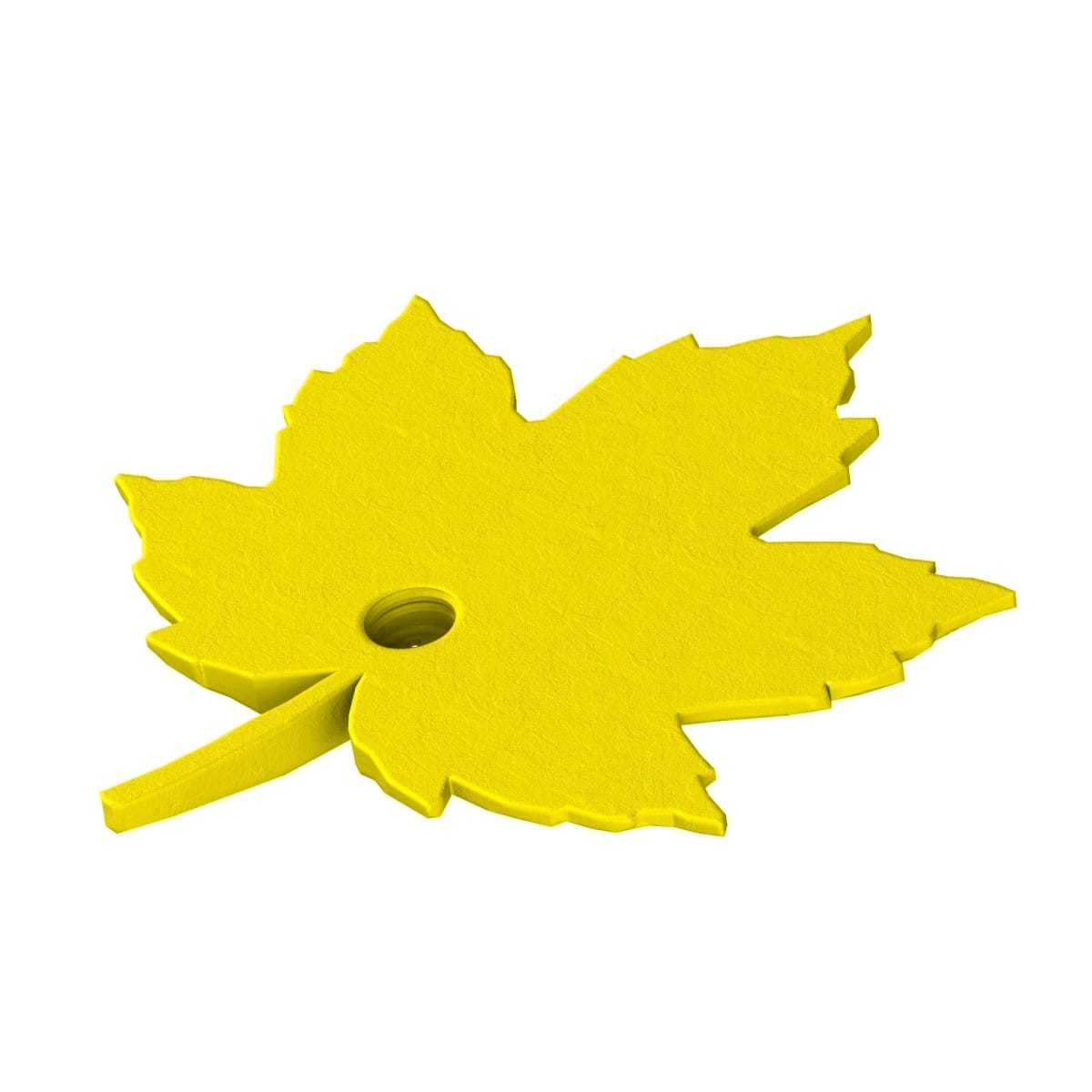 Ukrycie zapachu do treningóe nosework - atrapa klonowego liścia z gniazdem na puszki zapachowe