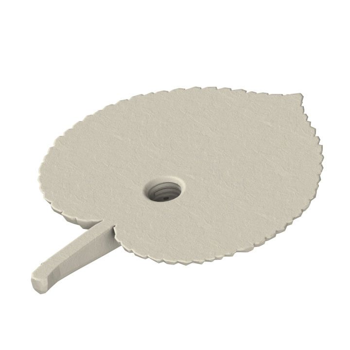 Ukrycie zapachu do treningóe nosework - atrapa liścia z lipy z gniazdem na puszki zapachowe