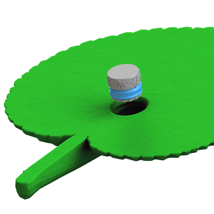 Mocowanie pudełka Fluonose Nano+ w zabawce węchowej Liść lipy