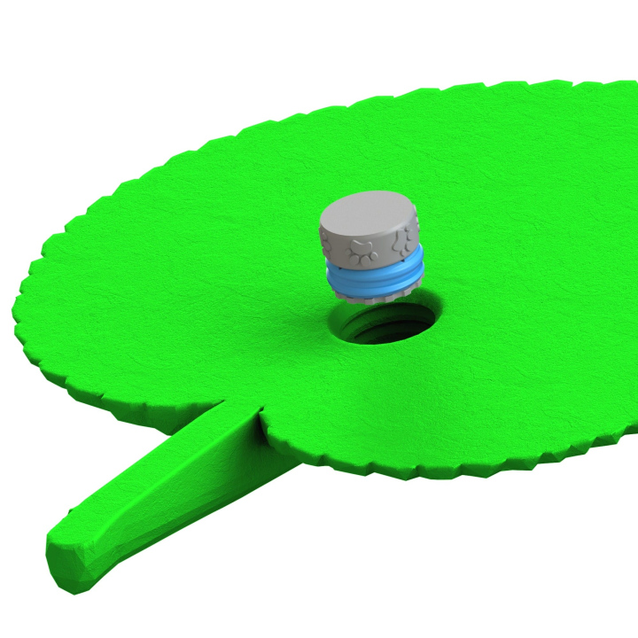 Mocowanie pudełka Fluonose Nano+ w zabawce węchowej Liść lipy