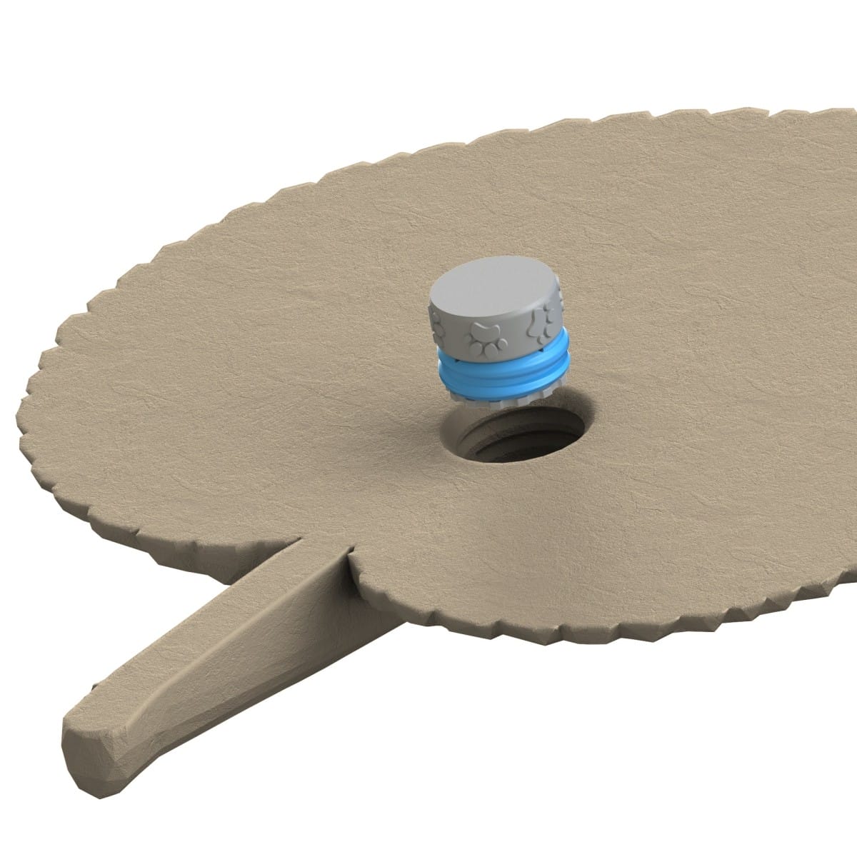 Mocowanie pudełka Fluonose Nano+ w zabawce węchowej Liść lipy