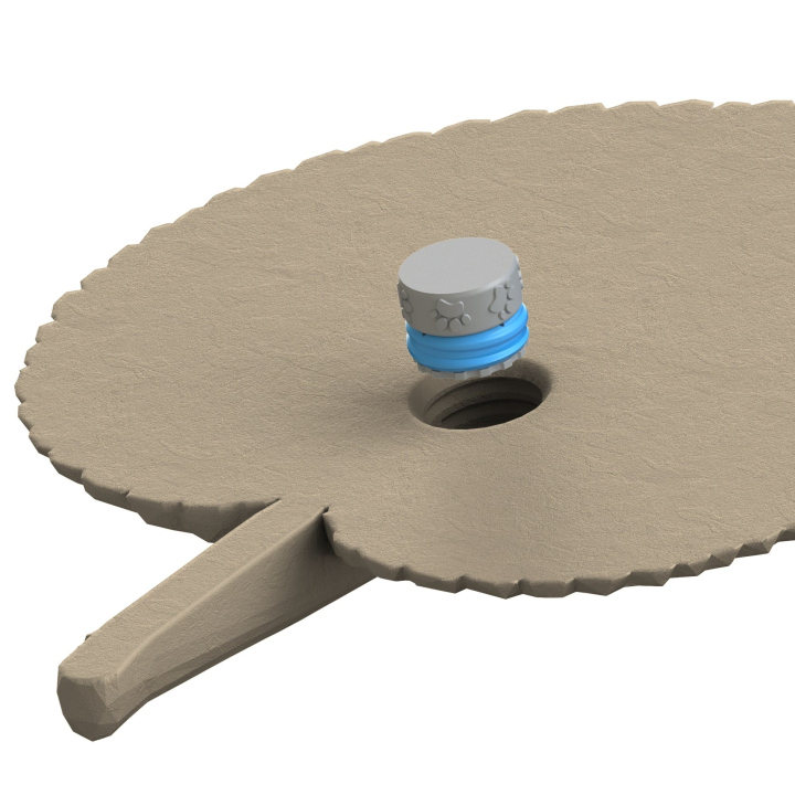 Mocowanie pudełka Fluonose Nano+ w zabawce węchowej Liść lipy