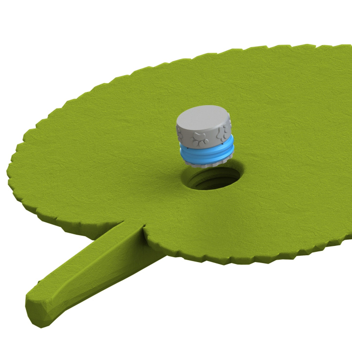 Mocowanie pudełka Fluonose Nano+ w zabawce węchowej Liść lipy