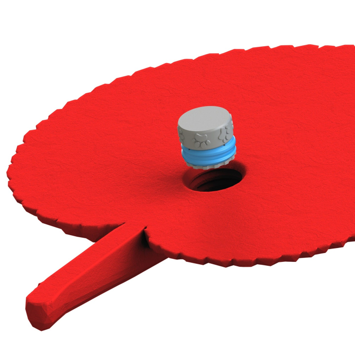 Mocowanie pudełka Fluonose Nano+ w zabawce węchowej Liść lipy