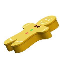 Gingerbread Man Dose für Nosework-Training im festlichen Stil | Fluo Dog