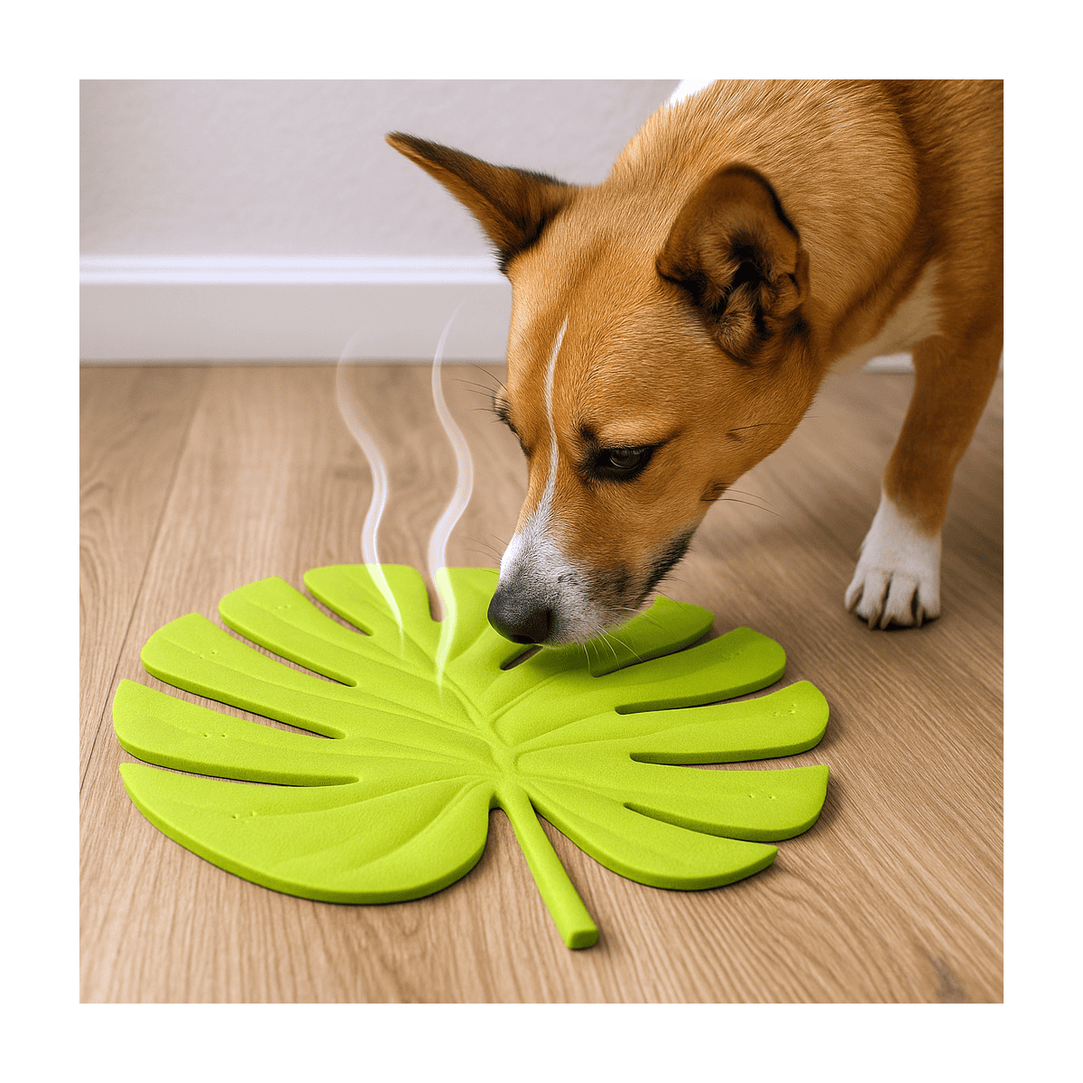 Monstera Blatt – Verstecken von Düften für fortgeschrittenes Nasenarbeitstraining | Fluo Dog