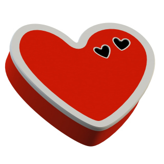 Scatola a forma di cuore per l'addestramento dell'olfatto del cane