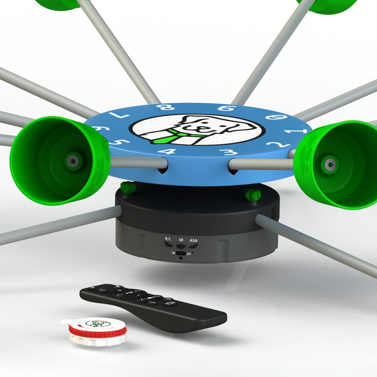 Karuzela olfattiva 2.0 - dispositivo automatico per l'addestramento olfattivo dei cani Nosework | Fluo Dog