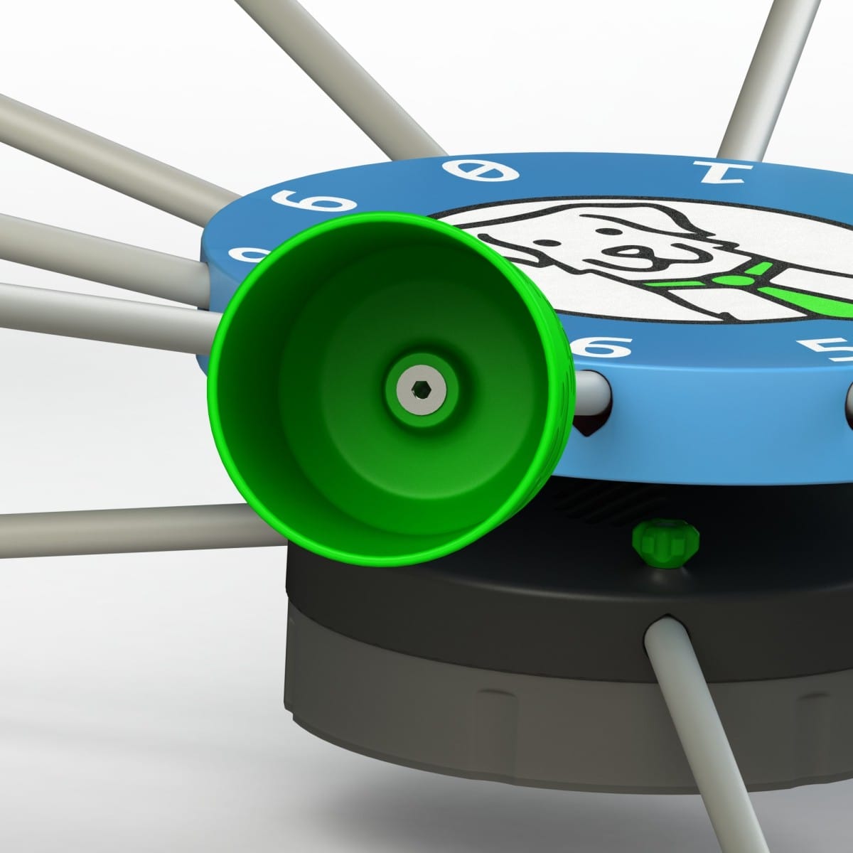 Duftkarussell 2.0 - automatisk enhet for hundens lukttrening Nosework | Fluo Dog