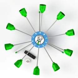 Geurcarrousel 2.0 - automatisch apparaat voor geurtraining van honden Nosework | Fluo Dog