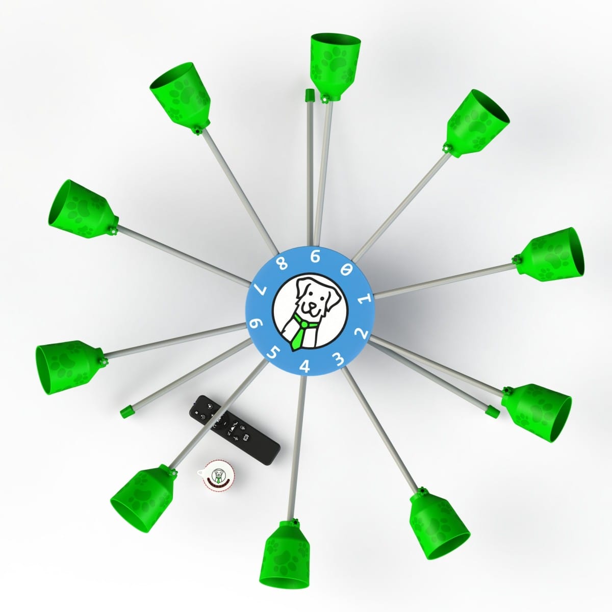 Aromātu karuselis 2.0 - automātiska ierīce suņu smaržas treniņiem Nosework | Fluo Dog