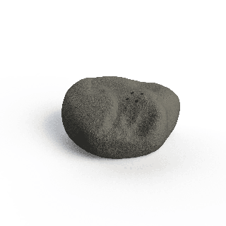 Piedra media de montaña - escondite de olores para ejercicios de scent work