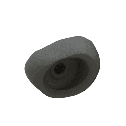 Medium mountain stone for nosework training - realistic scent hiding | Fluo Dog