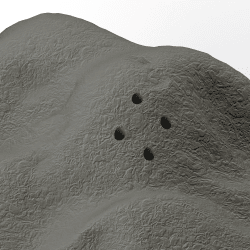 Medium mountain stone for nosework training - realistic scent hiding | Fluo Dog