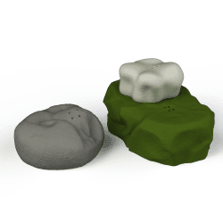 Medium Mountain Stone for Nosework Training - Realistic Scent Hiding | Fluo Dog