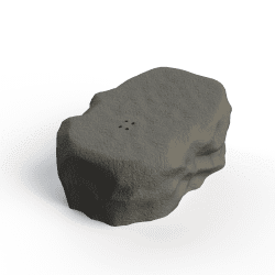 Grand rocher de montagne pour le travail olfactif - plat sur le dessus | Fluo Dog